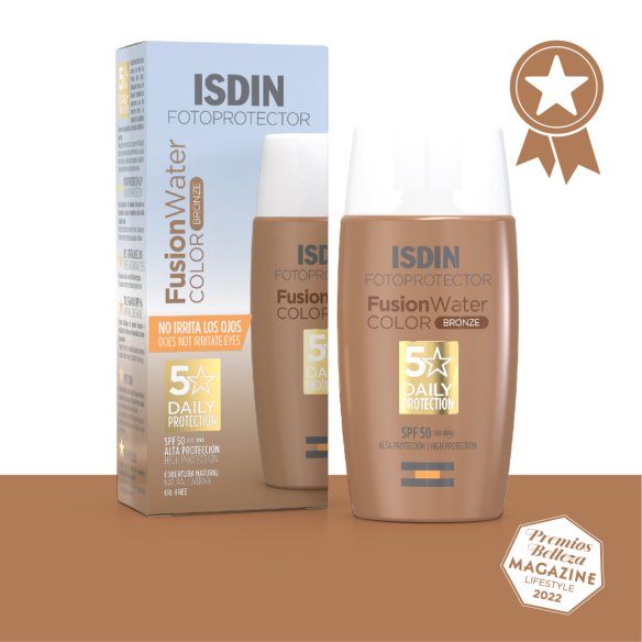 FOTOPROTECTOR ISDIN FUSION WATER SPF 50 COLOR BRONZE 50 ML