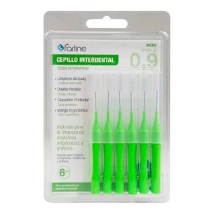 CEPILLO INTERDENTAL FARLINE MICRO 0,9 MM 6 UNIDADES